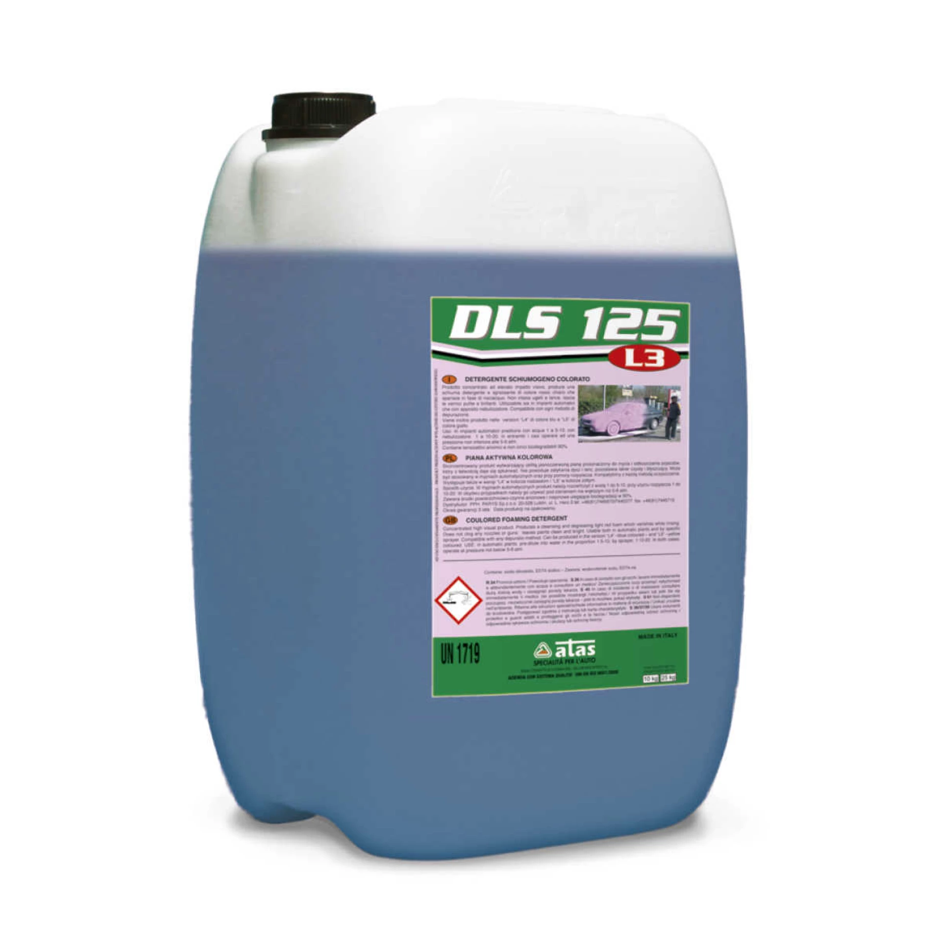 Aktivna pjena Atas DLS 125 PLAVI RO šampon za beskontaktno pranje 1/10kg