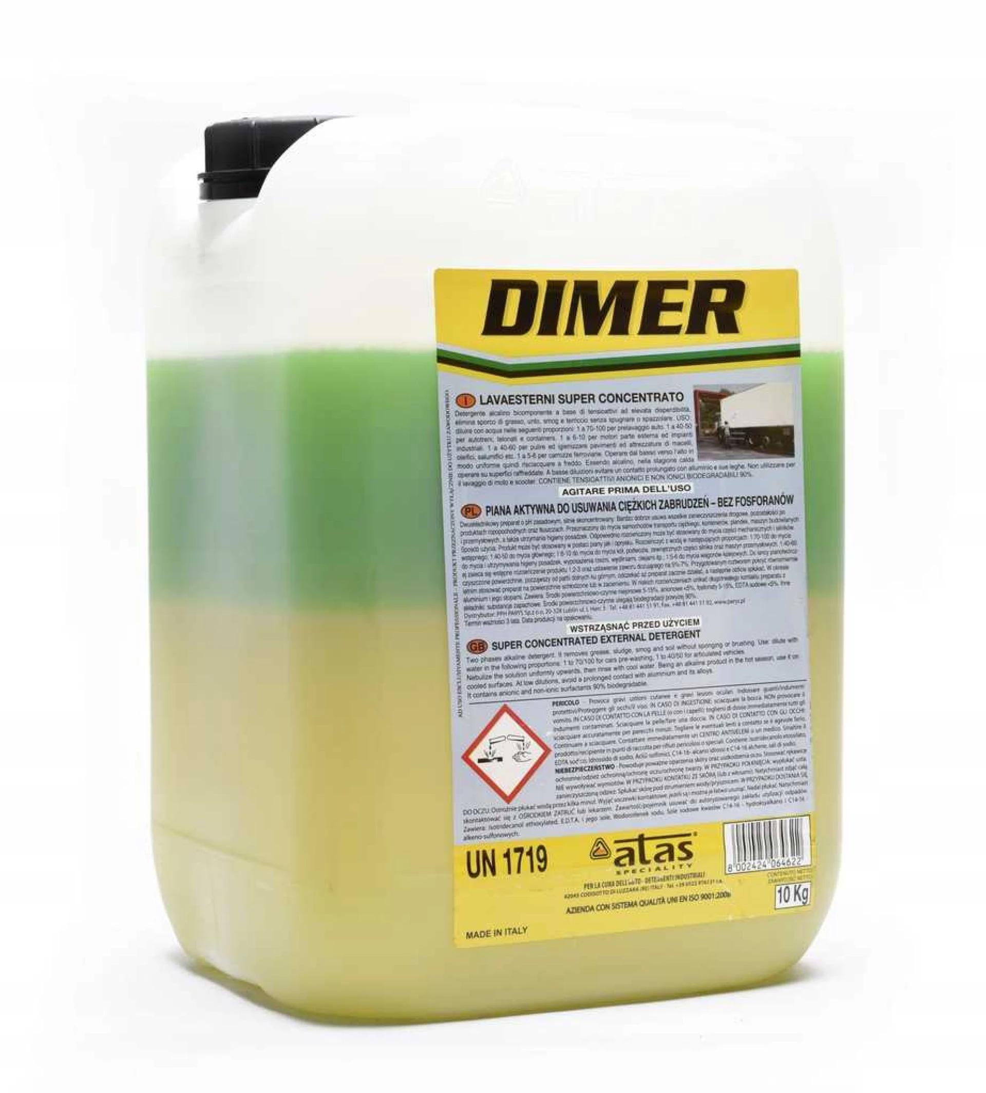 DIMER 10kg dvokomponentni šampon ATAS za beskontaktno pranje vozila