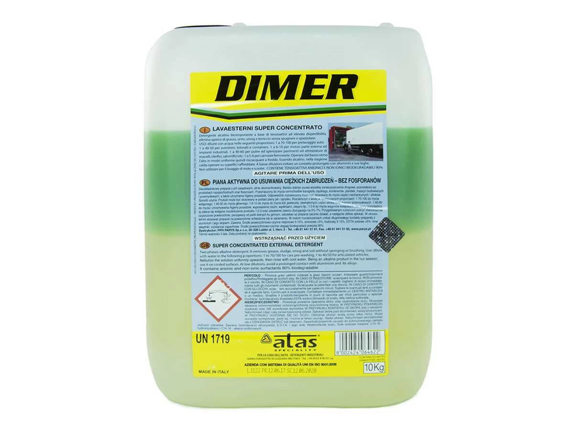 DIMER 10kg dvokomponentni šampon ATAS za beskontaktno pranje vozila - Slika 2