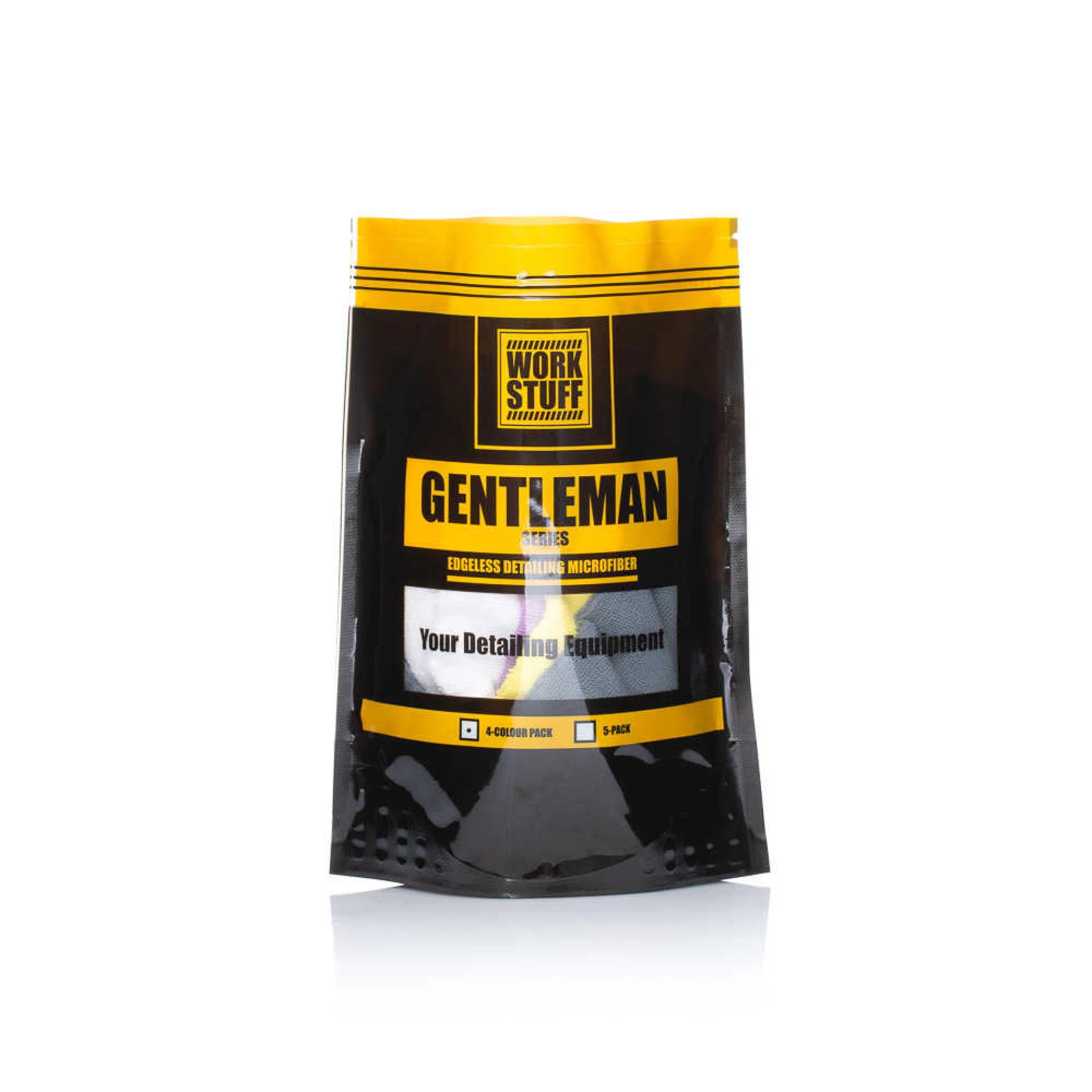 Krpe Gentleman Basic 4x Color Pack (Dark Grey, Yellow, White, Purple) - Slika 4