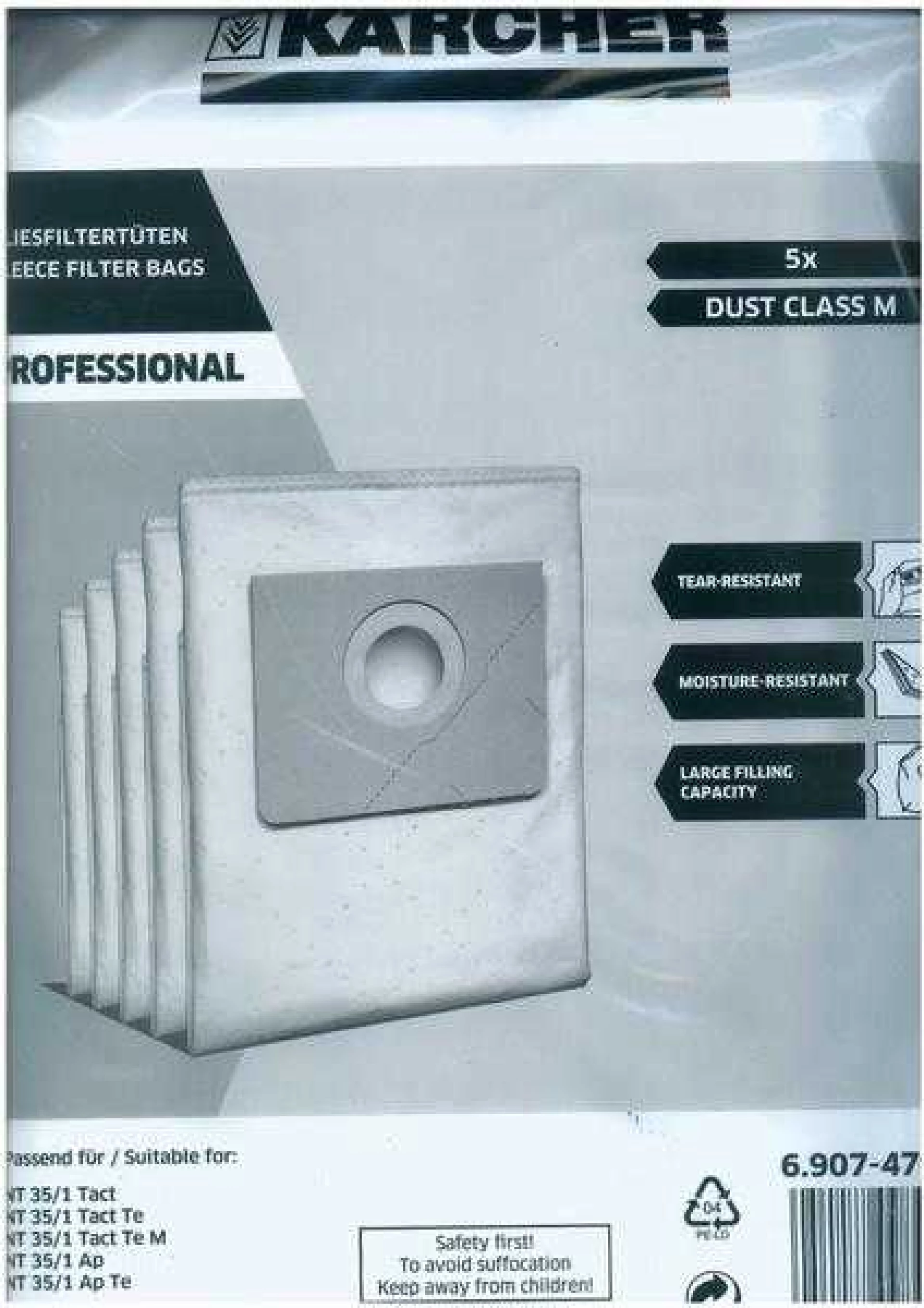 SET FLISANIH KESA ZA NT 25/1,NT 35/1, NT 361 ECO PAK.5/1  - Slika 2